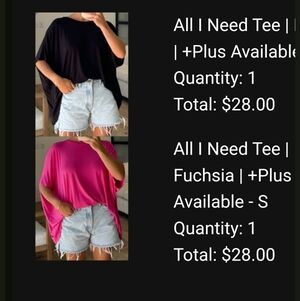 Two Shop Talulah Black and Pink Oversized Shirts